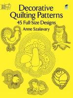 Decorative Quilting Patterns: 45 Full-Size Designs