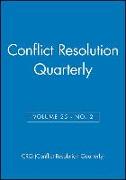 Conflict Resolution Quarterly, Volume 25, Number 2, Winter 2007