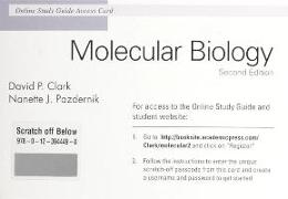 Molecular Biology Online Study Guide Access Card