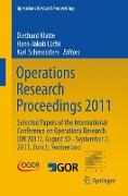 Operations Research Proceedings 2011