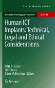 Human Ict Implants: Technical, Legal and Ethical Considerations