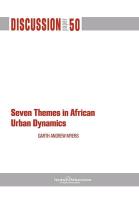 Seven Themes in African Urban Dynamics