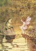 Frog & Fairy Talking - Fairy Greeting Card