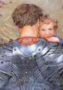 Knight Carrying Child - Father's Day Greeting Card