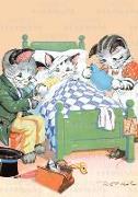 Cat Doctor & Patient - Get Well Greeting Card