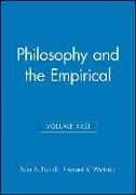 Philosophy and the Empirical, Volume XXXI