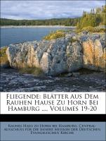 Fliegende: Blätter Aus Dem Rauhen Hause Zu Horn Bei Hamburg ..., Volumes 19-20