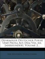 Denkmäler Deutscher Poesie Und Prosa Aus Dem Viii.-xii. Jahrhundert, Volume 2