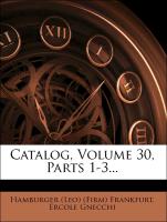Catalog, Volume 30, Parts 1-3