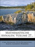 Mathematische Annalen, Volume 27