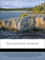 Das Staatsarchiv, Volume 58