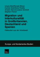 Migration und Interkulturalität in Grossbritannien, Deutschland und Spanien