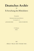 Deutsches Archiv für Erforschung des Mittelalters