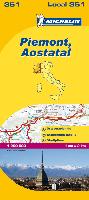 Michelin Lokalkarte Piemont-Aostatal 1 : 200 000