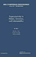 Superplasticity in Metals, Ceramics, and Intermetallics: Volume 196