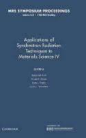 Applications of Synchrotron Radiation Techniques to Materials Science IV: Volume 524