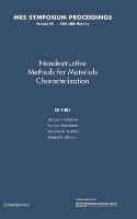 Nondestructive Methods for Materials Characterization: Volume 591