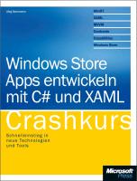 Windows 8 Apps entwickeln mit C#, VB und XAML - Crashkurs