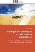 L'ethique des affaires et les actionnaires minoritaires