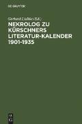 Nekrolog zu Kürschners Literatur-Kalender 1901-1935