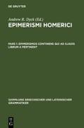 Epimerismos continens qui ad Iliadis librum A pertinent