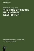 The Role of Theory in Language Description