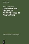 Quantity and Prosodic Asymmetries in Alemannic