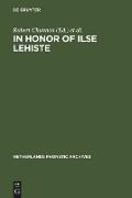 In honor of Ilse Lehiste