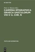 Carmina Epigraphica Graeca Saeculorum VIII¿V a. Chr. n