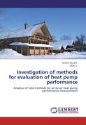 Investigation of methods for evaluation of heat pump performance