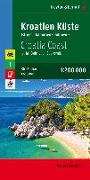 Kroatien Küste, Istrien - Dalmatien - Dubrovnik, Autokarte 1:200.000