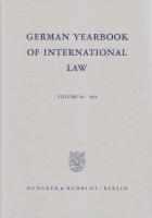 German Yearbook of International Law / Jahrbuch für Internationales Recht 54 (2011)