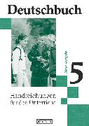 Deutschbuch Gymnasium, Allgemeine bisherige Ausgabe, 5. Schuljahr, Handreichungen für den Unterricht
