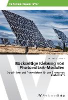 Rückseitige Klebung von Photovoltaik-Modulen