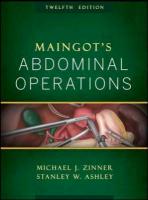 Maingot's Abdominal Operations