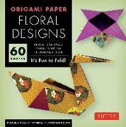 Origami Paper - Floral Designs - 6" - 60 Sheets