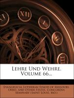 Lehre Und Wehre, Volume 66
