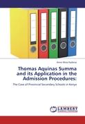 Thomas Aquinas Summa and its Application in the Admission Procedures