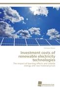 Investment costs of renewable electricity technologies