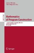 Mathematics of Program Construction