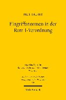 Eingriffsnormen in der Rom I-Verordnung