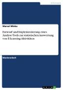 Entwurf und Implementierung eines Analyse-Tools zur statistischen Auswertung von E-Learning-Aktivitäten