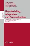 User Modeling, Adaptation, and Personalization