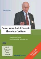DVD - Same, same, but different: the role of culture