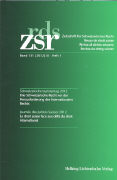 Zeitschrift für Schweizerisches Recht / Revue de droit suisse. Bd. 131 (2012) 2. Heft 1
