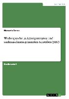 Werbesprache in Anzeigentexten und suchmaschinenoptimiertes Schreiben (SEO)