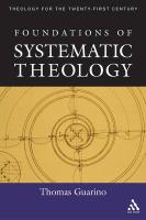 Foundations of Systematic Theology