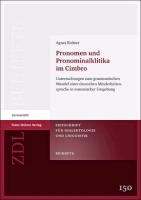 Pronomen und Pronominalklitika im Cimbro