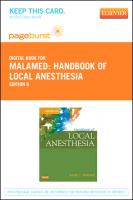 Handbook of Local Anesthesia - Elsevier eBook on Vitalsource (Retail Access Card)