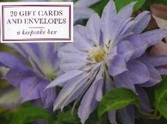 Tin Box of 20 Gift Cards and Envelopes: Clematis